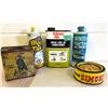 Image 1 : GR OF 5, CAR CARE PRODUCTS VINTAGE TINS