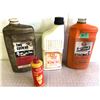Image 1 : GR OF 4, PLASTIC OIL BOTTLES
