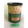Image 1 : BA "BOW TIE" 1 LB CUP GREASE TIN - SOME CONTENTS