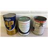 Image 2 : GR OF 3, MISC MOTOR OIL TINS