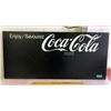 Image 1 : VINTAGE METAL COCA-COLA SIGN - 21" X 45"