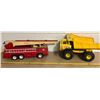 Image 1 : GR OF 2, TONKA DUMP TRUCK & FIRE TRUCK