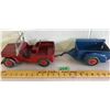 Image 1 : MARX TIN TOYS - JEEP AND TRAILER