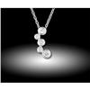 Image 1 : 14kW Gold .25ct Diamond Bubbles pendant
