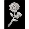 Image 1 : 14KW Flower Diamond Pin