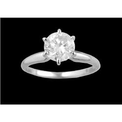 GAL Certified 14KW Gold 1.04ct Classic Engageme