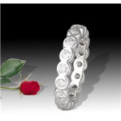 1.02ct 14KW BEZEL DIAMOND ETERNITY RING