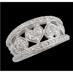 14KW Gold Diamond Heart Ring