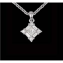 14KW Gold .50ct Diamond Pendant