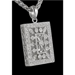 14KW Gold Fancy Diamond Pendant
