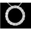 Image 1 : 14KW Round Diamond VS2 Slide Pendant