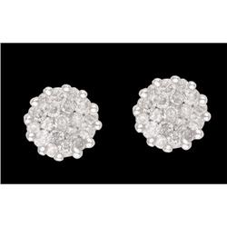 14KW .75ct. Diamond Stud Earring