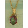 Image 1 : 2.00ct Mystic Topaz and Diamond Pendant