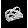 Image 1 : 14K White Gold Multi-Band Diamond Ring