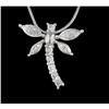 Image 1 : Sweet Butterfly Diamond Slide Pendant