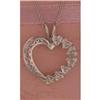 Image 1 : Silhouette Heart Diamond Pendan
