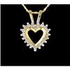 Image 1 : .50ct Diamond Heart Pendant