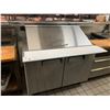 Image 1 : CARDINAL CSMT-48-18 115V, 60HZ, 1PH STAINLESS STEEL DOUBLE DOOR MOBILE SANDWICH PREP STATION