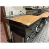 Image 2 : GARLAND STAINLESS STEEL NATURAL GAS GRIDDLE ON STAND WITH BUTCHER BLOCK TOP