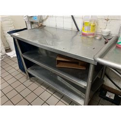 STAINLESS STEEL 3 TIER PREP TABLE 24  X 48  34 