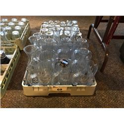 2 TRAYS OF RESTAURANT GLASSWARE