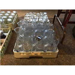 2 TRAYS OF RESTAURANT GLASSWARE