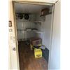 Image 2 : COLDOMATIC 6' X 12' SINGLE DOOR WALK-IN COOLER  WITH FAN & CONDENSER UNIT, RACKING & CONTENTS