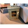 Image 1 : PAIR OF PAINTED GREY SINGLE DOOR SIDE TABLE