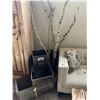 Image 2 : 4 METAL BUCKETS WITH ASSORTED BIRCH BRANCHES