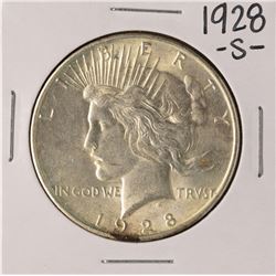 1928-S $1 Peace Silver Dollar Coin