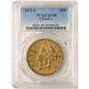 Image 1 : 1873-S Closed 3 $20 Liberty Head Double Eagle Gold Coin PCGS XF40