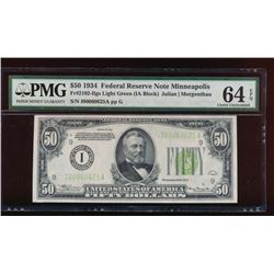 1934 $50 Minneapolis Federal Reserve Note PMG 64EPQ