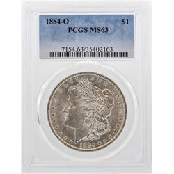 1884-O $1 Morgan Silver Dollar Coin PCGS MS63