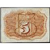 Image 2 : March 3, 1863 Five Cents Second Issue Fractional Currency Note