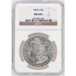 1904-S $1 Morgan Silver Dollar Coin NGC MS64+