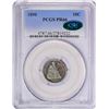 Image 2 : 1890 Proof Seated Liberty Dime Coin Arrows PCGS PR66 CAC Amazing Toning