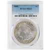 Image 1 : 1886 $1 Morgan Silver Dollar Coin PCGS MS64