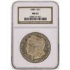 Image 1 : 1880-S $1 Morgan Silver Dollar Coin NGC MS65