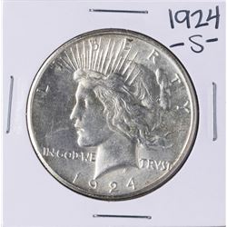 1924-S $1 Peace Silver Dollar Coin