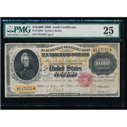 1900 $10,000 Gold Certificate PMG 25