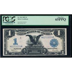 1899 $1 Black Eagle Silver Certificate PCGS 65PPQ