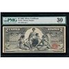 Image 1 : 1896 $2 Educational Silver Certificate PMG 30