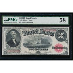 1917 $2 Legal Tender Note PMG 58