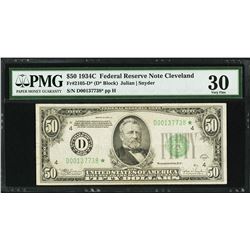 1934C $50 Cleveland Federal Reserve STAR Note PMG 30