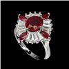 Image 1 : Stunning Oval Red Ruby 9x7mm Ring