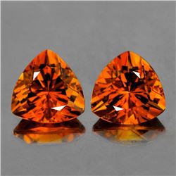 Natural MADEIRA ORANGE CITRINE PAIR - FL