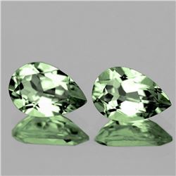 NATURAL GREEN AMETHYST Pair  13x9 MM - Flawless