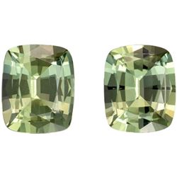 Natural Light Green Tea Amethyst Pair 26.75 Ct - FL