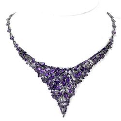 NATURAL AAA PURPLE AMETHYST 198 Ct Necklace