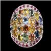 Image 3 : Natural Top Fancy Colors Sapphire Ruby Ring